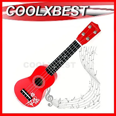 $28.99 • Buy New 21  Holysmoke Red Aloha Ukulele 12 Frets 4 Strings Ukelele Children Guitar