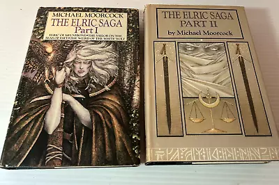 B Michael Moorcock THE ELRIC SAGA Part 1 & 2 Nelson Doubleday SFBCE 1984 HC/DJ • $34.99