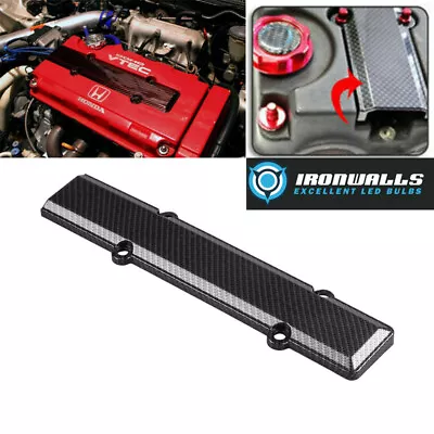 Carbon Fiber Look Valve Cover Spark Plug Insert For Honda Civic B16 B18 Vtec • $14.24