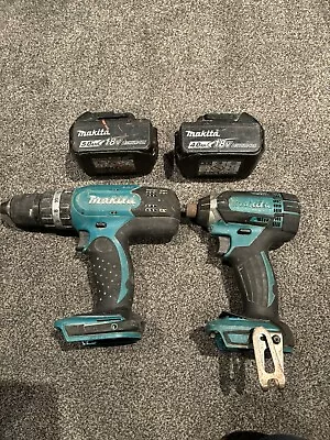 Makita Lxt Impact Driver And Combi Drill With 1x 4ah 1x5ah Batteries  • £35.92