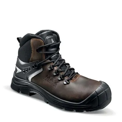 £19.99 • Buy Mens Brown Hiking Steel Toe Work Combat Army Boots Size 6 To 12 UK