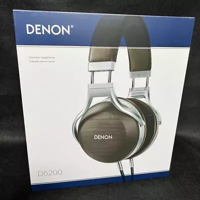 Denon AH-D5200 Headphones Overhead Sealed Dynamic High Resolution Zebra Wood New • $346.99