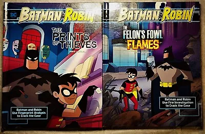 Batman And Robin: Crime Scene Investigations Lot Of 2 Children's Books 2017 1206 • $7.99