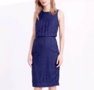 J Crew Eyelet Sleevless Dress Size 4 • $28.99