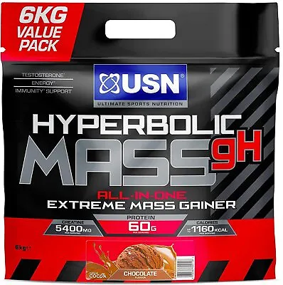 £60.99 • Buy  USN Hyperbolic Mass All In One Weight Gainer 6KG Muscle Fuel Gain Anabolic