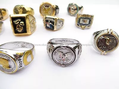 Wholesale Viking Punk Rings 15pcs Biker Men Jewelry Lot • $19.99