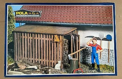 Pola 1762 G Scale Wood Storage Shed Building Kit • $24.99