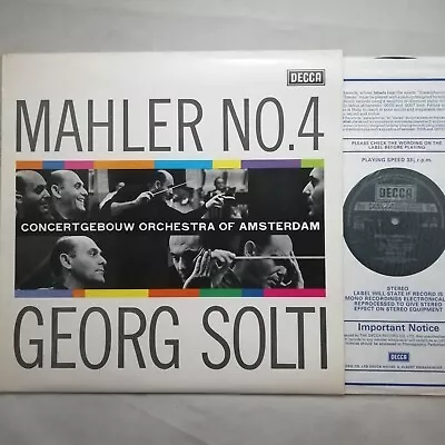 Decca LP SXL 2276: Mahler - Symphony No. 4 / Georg Solti / COA • £10