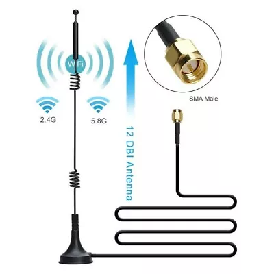 4G LTE Antenna SMA12dBi GSM High Gain Omni Antenna For Huawei ZTE USB-Dongle • £6.37