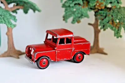 Dinky Merseyside Tunnel Police  Landrover / Tow Hook And Rubber Tyres  Red 1960s • £39.99