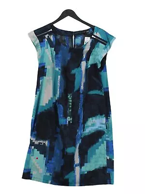 Next Women's Midi Dress UK 14 Blue Polyester With Elastane T-Shirt Dress • £8.50