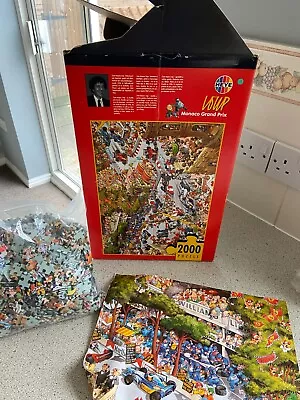 Heye Loup Monaco Grand Prix 2000 Piece Jigsaw Puzzle Complete Art. Nbr. 8672 • £9.99
