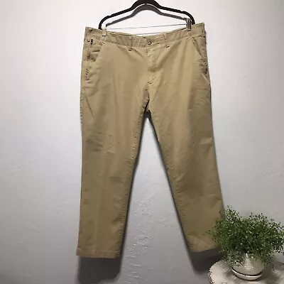 Eddie Bauer Mens Size 40X32 Tan Hiking Pants Elastic Waist Stretch Flat Front • $15.40