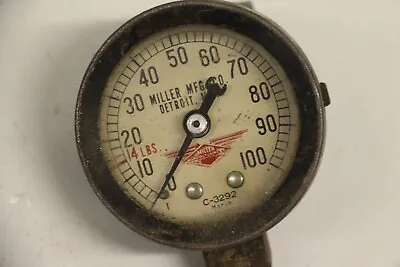 Vintage Marsh Instrument Co Miller Mfg Co Detroit Steam Pressure Gauge -U1 • $7.99
