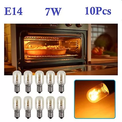 New 10Pcs E14 Himalayan 7W Salt Lamp Globe Bulb Light Bulbs Oven Heat Resisting • $19.99