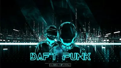 DAFT PUNK MUSIC BAND HELMETS DIGI DECOR LARGE WALL ART CANVAS PICTURE 20x30INCH  • £19.99