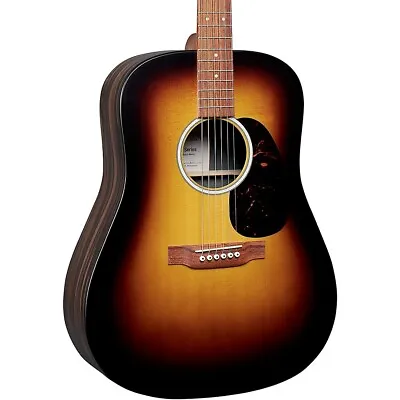 $649 • Buy Martin D-X2E Macassar Ebony Sunburst Dreadnought Acoustic-Electric Guitar