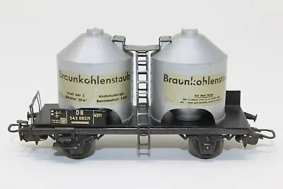 HO Scale Marklin 308/2 Braunkohlenstaub DB Pulverised Coal Container Flat Car • $14.95