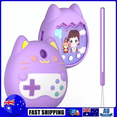 Silicone Protective Case Shockproof With Hand Strap For Tamagotchi Pix (Purple) • $9.89