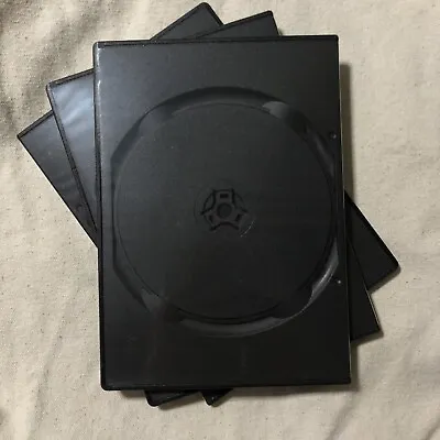 3 Pack DVD/CD Keep Case Single BLK 7mm Slim Profile New W/ Sleeve Empty Storage • $7.29