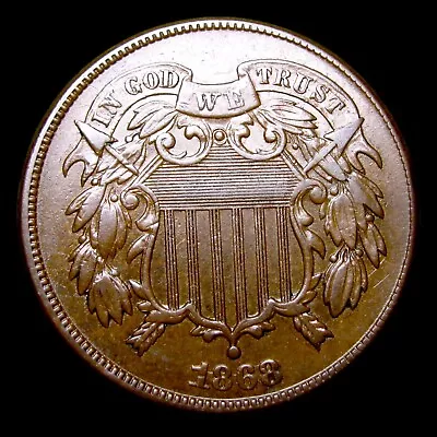 1868 Two Cent Piece 2cp  ---- Stunning Condition Coin ---- #218P • $145