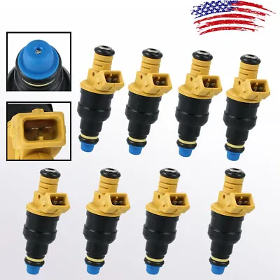 8 Fuel Injectors Spray Pattern Fit 1986-2002 Ford Mustang Gt 5.0 4.6 19lb 4-Hole • $34.18