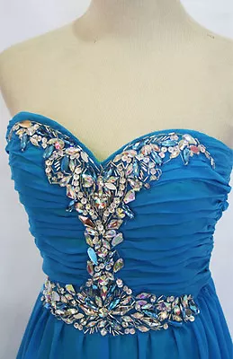 MASQUERADE BLUE IRISH Prom Formal Gown 7 - $160 NWT • $48