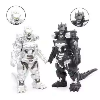 Silver Black Mechagodzilla Mecha Godzilla Machine Monster Action Figures Toy • $26.95