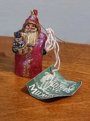 PAM SCHIFFERL SANTA CLAUS W/JACK IN THE BOX MIDWEST CANNON FALLS 2  ORNAMENT New • $29.98