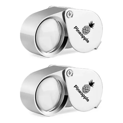 (2) 30X Jewelers Loupe Pocket Magnifying Glass Jewelry Eye Loop Coin Magnifier • $13.95