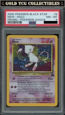 $54.99 • Buy PSA 8 ⭐️ Pokemon Mew 9 Holo Black Star Promo 2000 Pokemon League Graded Card