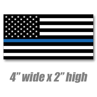 $2.29 • Buy Thin Blue Line Blue Lives Matter Flag Sticker Officer Law Vinyl Decal Police