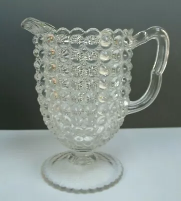 Vintage Antique Thousand Eye Optic EAPG Glass Water Pitcher Richards & Hartley • $59.99