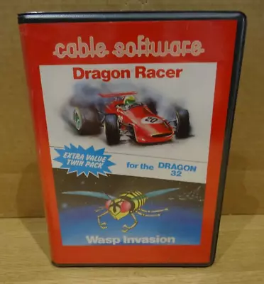 £45 • Buy Dragon 32 Computer - Cable Software - Dragon Racer & Wasp Invasion - Untested