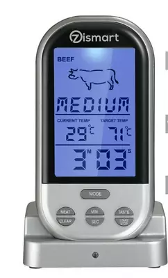 Food Meat Oven BBQ Thermometer Digital Wireless Remote Probe Cooking Set Grill • $18.95