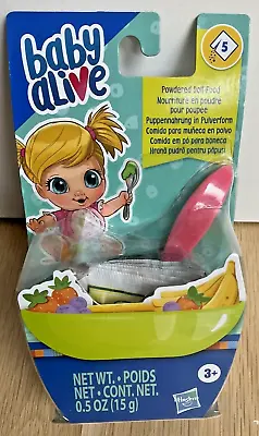 Baby Alive Hasbro Powdered Doll Food Refills 5 Packets With Pink Spoon • $7.49