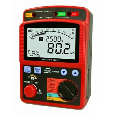 100% Original GM3125 Digital Insulation Resistance Tester Meter Megohmmeter5000V • $296.08