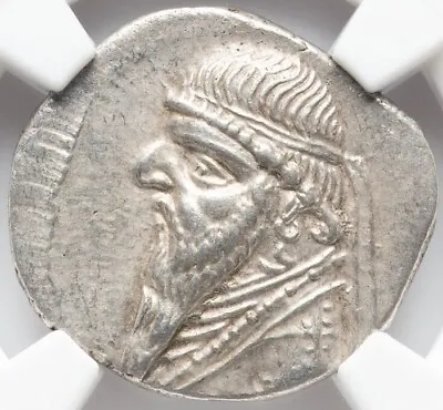 NGC Ch AU Mithradates II 121-91 BC PARTHIAN PARTHIA KINGDOM DRACHM Persian COIN • $248.99