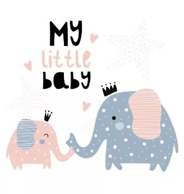 Baby Shower Guest Book: My Little Baby Elephant Girl & Her Mom Alternative • £29.13