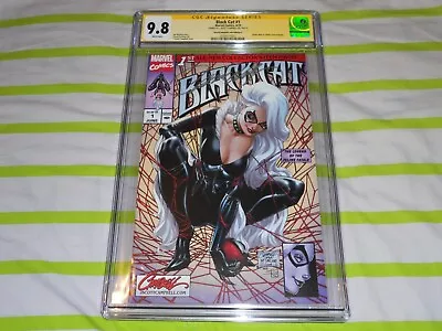 Black Cat 1 Cgc Ss 9.8 Edition A Signed J Scott Campbell • $300