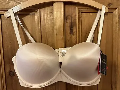 Ultimo - Multiway 5 Way Strapless Nude 38D Plunge Bra - Removable Gel Pads • £25