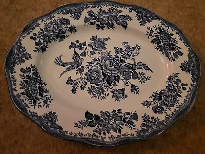 £10 • Buy Enoch Wedgwood Asiatic Pheasants Oval Plate Antique