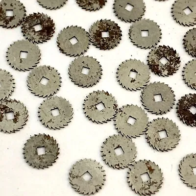50 Small Gears Steampunk Altered Art Wheels Repair Watch Watchmakers Lot Rust • $9.99
