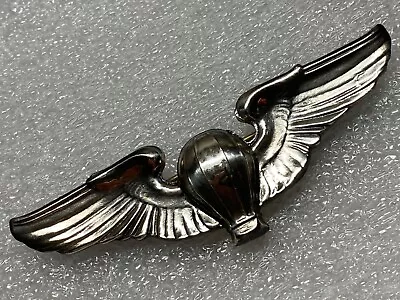 Pre Wwii U.s. Air Service Corps Baloon Pilot Wing Meyer Sterling Pinback • $85