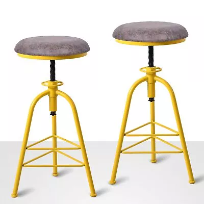 Industrial Bar Stools Set Of 2 Modern Counter Stool For Kitchen Island 24.4-2... • $219.66