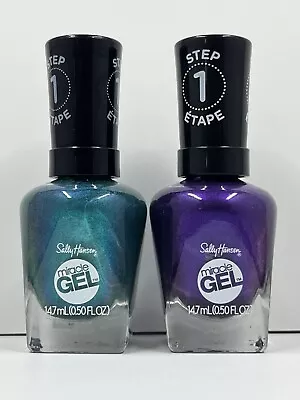 Sally Hansen Miracle Gel Nail Polish Lot Of Two (2) Vibrations Colors • $10