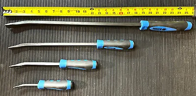 Matco Tools  Pbsb4c  4 Piece Curved Tip Pry Bar Set - Blue  Usa  (new) • $185