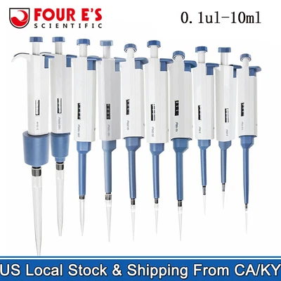$18.99 • Buy 0.1ul-10ml Lab Single Channel Pipette Mechanical Micropipette Volume Transfer US