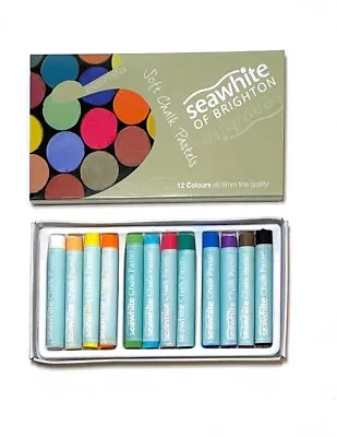 Artist's Soft Chalk Pastels Box Set - 12 Colours 9.6mm Fine Quality • £2.50
