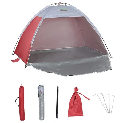 £18.90 • Buy Easy Up UPF50 Pop Up Beach Tent Hiking UV Protection Patio Sun Shade Shelter